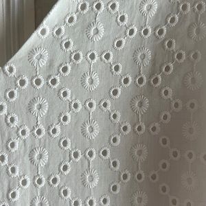 LOFT White Eyelet Dress Size 10-New without tags